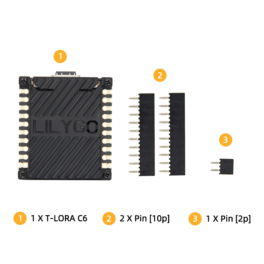 ® T-LoRaC6 Main ESP32-C6 LoRa Module SX1262 868MHz 915MHz LoRaWAN Long Range Low