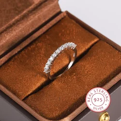 Elegant Silver Plated Zircon Ring for Women - Shiny Fashion Jewelry Anniversary Gift