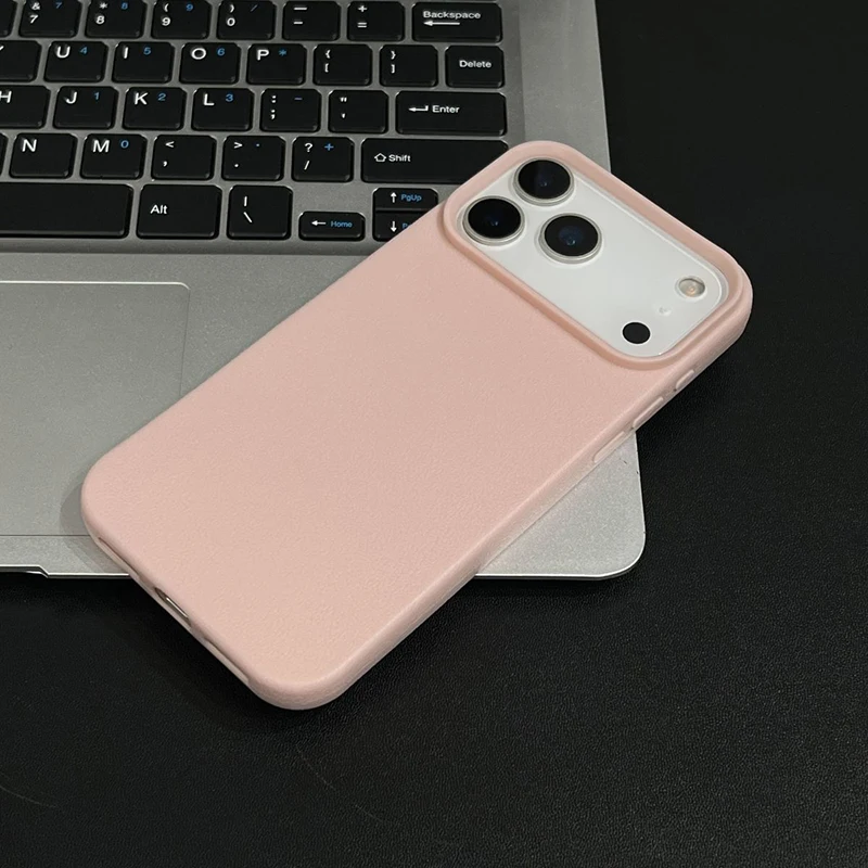Chic Candy Color Litchi Patterned Shockproof Phone Case