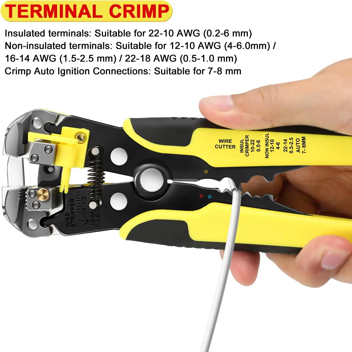 Terminais Spade, Quick Splice, Torneiras de fio