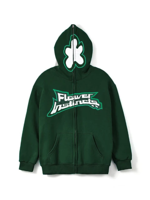 Flower Instinct Zip Hoodie | Women's Zip Hoodies Y2k | Men's Hoodie  Sweatshirt - Unisex - Aliexpress
