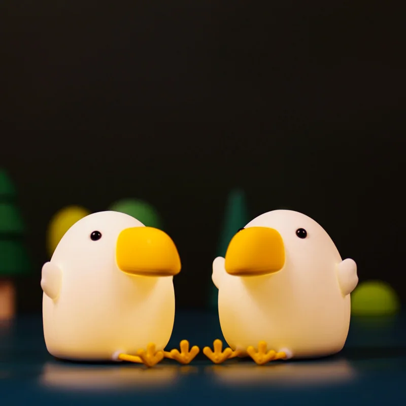 

Bird night light children USB charging cute LED silicone lamp living room bedroom bed cute night light