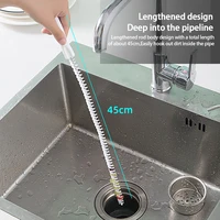 Super Long Pipe Dredging Brush Flexible Drain Cleaner Bathroom Hair Sewer Sink Cleaning Brush Clog Plug Hole Remover Tool 5