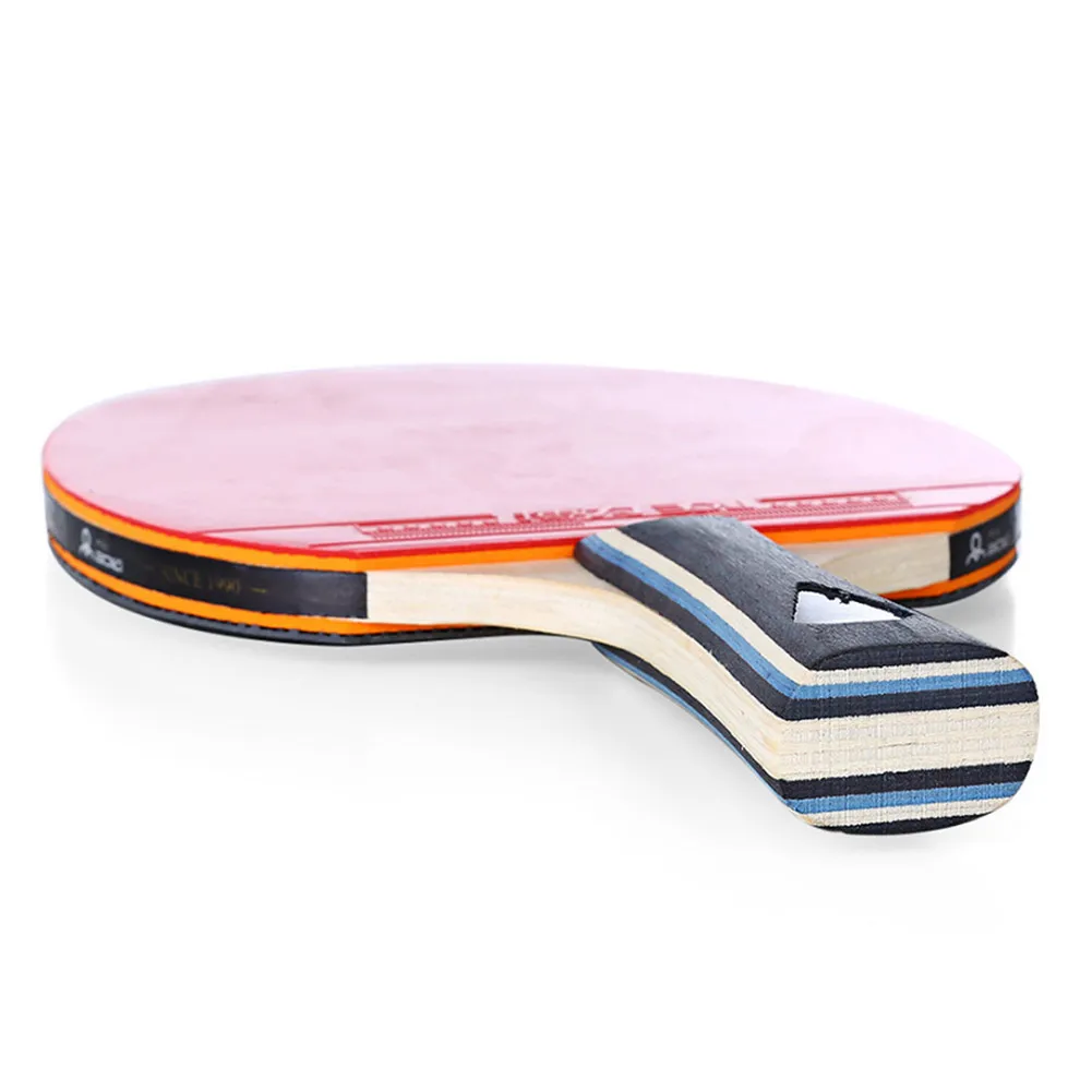 1x Table Tennis Racket Professional Ping Pong Racket Set 7 Ply Wood + Rubber Blade Bat Paddle Bag Long Handle table tennis racket table tennis rubber table tennis blade