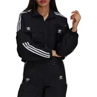 Adidas Originals Authentic Trefoil Logo Veste de sport décontractée à col montant pour femme H22875 5