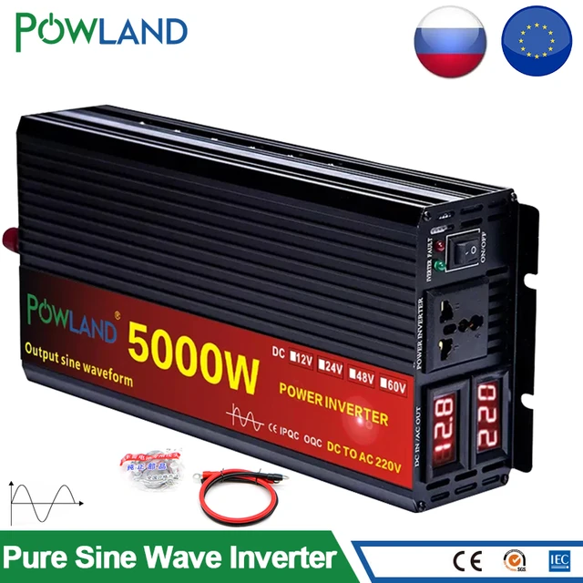 powland 正弦波インバーター3000w 12V AC110V 60HZ