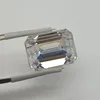 Moissanite Stone D Color Emerald Cut VVS1 Gemstone  Diy Charms Jewelry Material Pass Diamond Tester with GRA Certificate 6