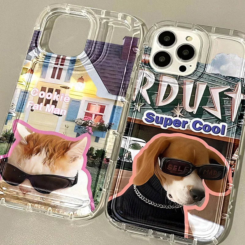 

Funny Pets Phone Case For iPhone 15 Pro Case Iphone 11 14 12 13 15 Pro Max 15 14 Plus Fundas XR X XS Max SE Soft Silicone Cover