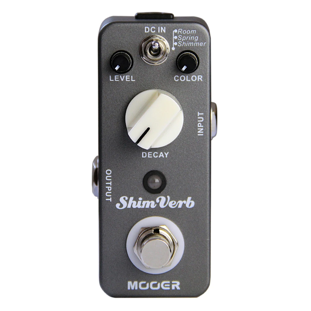 Mooer MRV1 ShimVerb Digital Reverb Guitar Effect Pedal 3 Reverb Modes (Room/ Spring/ Shimmer