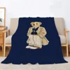 Summer Blanket for Sofas POLO Bears Fluffy Plaid Designer Blanket King Size Microfiber Bedding Interior for Home Sofa Blankets 3