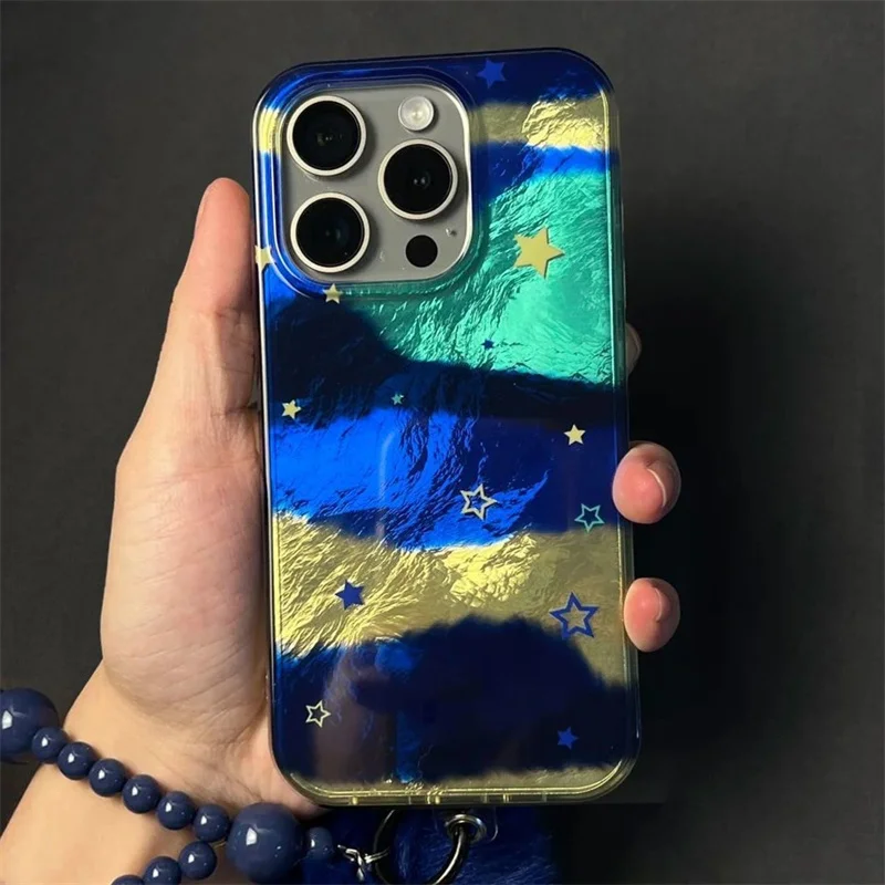 Vortex Pattern Blue Milky Way Star Phone Case