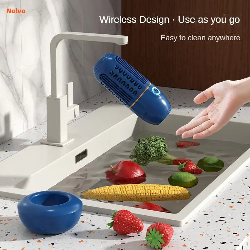 Wireless Food Cleaner Machine Portable Vegetable Cleaning Machine Household  Waterproof Remove Pesticide Kitchen Accessories - AliExpress