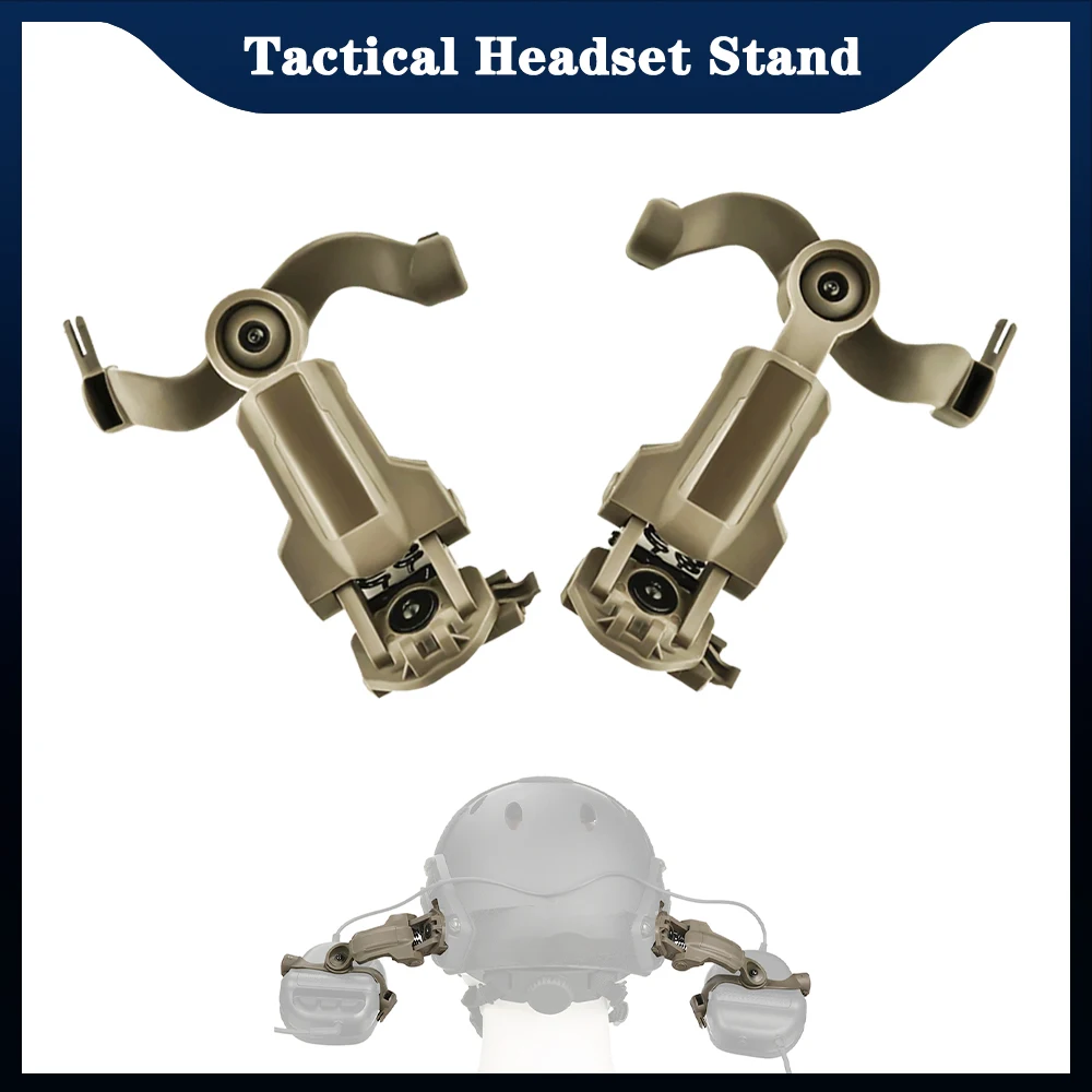 Helmet Headset Mount Tactical Earmuffs Holder 360 Degree Rotating for EARMOR M31 M32 M32H/Walker's Razor/Howard Leight Honeywell
