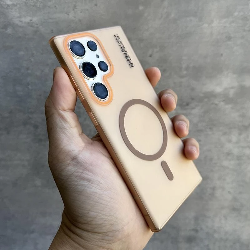 Enhanced Matte Magnetic Phone Case with Translucent PC Cover