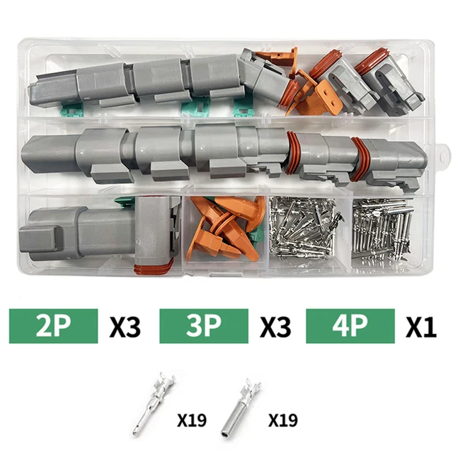 588pcs Deutsch Type Connector Kit Waterproof Wire DT Series Connector