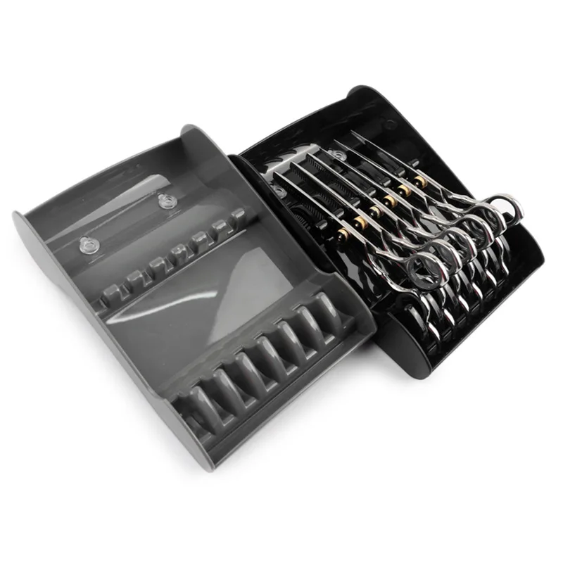 Salão de Beleza Rack de Armazenamento Titular Cabeleireiro Scissor Armazenamento Bandeja Tesoura Barbeiro Pente Estilo Ferramenta Organizador Cosméticos 6 4 Online shopping