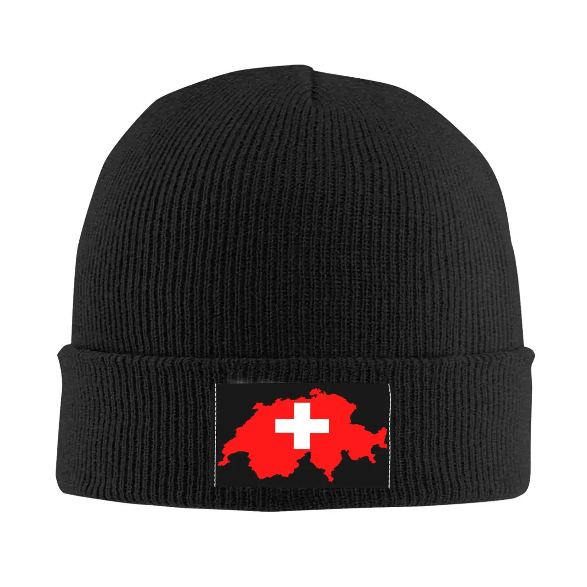 

Swiss Map Switzerland Flag Beanie Cap Unisex Winter Warm Bonnet Femme Knit Hats Outdoor Ski Skullies Beanies Caps For Men Women