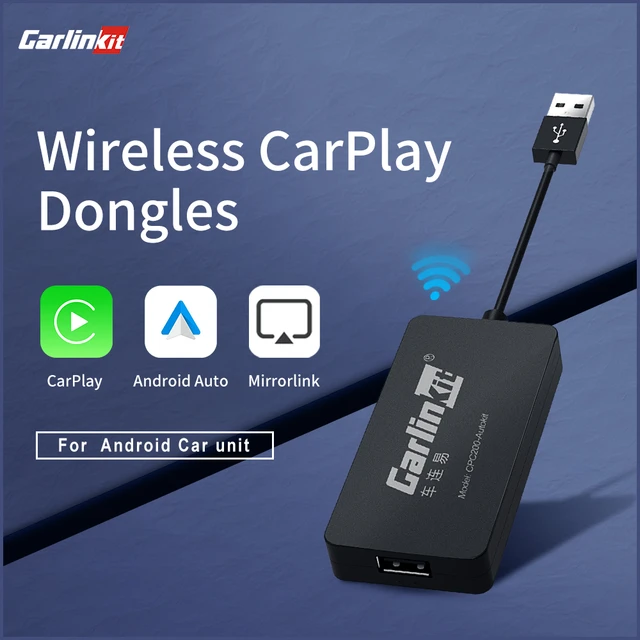 Hot Sale CarlinKit USB Wireless CarPlay Dongle Wired Android Auto AI Box  Mirrorlink Car Multimedia Player Bluetooth Auto Connect