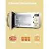 Retro Small Microwave Oven with Compact Size, 9 Preset Menus, Position-Memory Turntable, Mute Function, 0.7 Cu Ft/700W 4