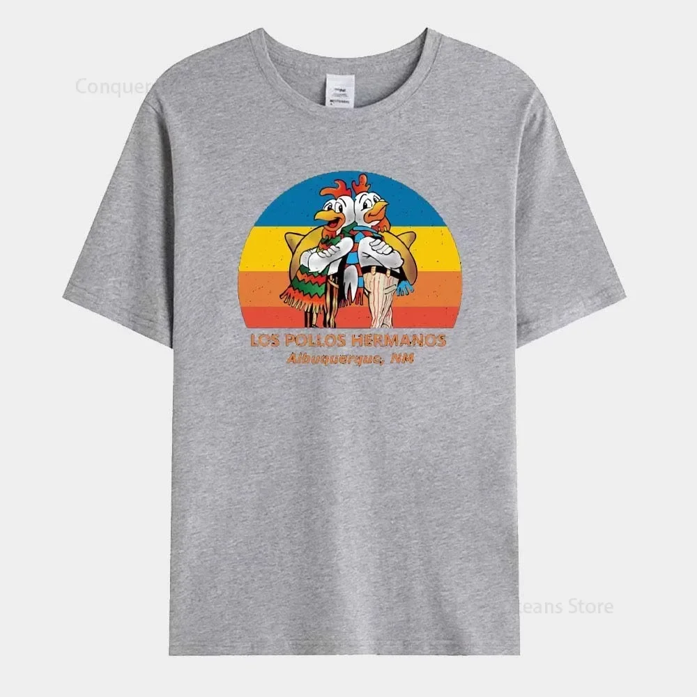 

Funny LOS POLOS Vintage Print Men‘s T-Shirt Fashion Casual High Quality Summer Cotton Oversize T shirt Chicken Brothers Tee