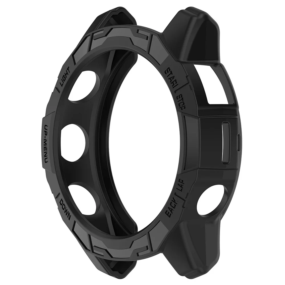 Durable TPU Half Cover Protective Case for Garmin Fenix 7 Series – Hollow Out Design