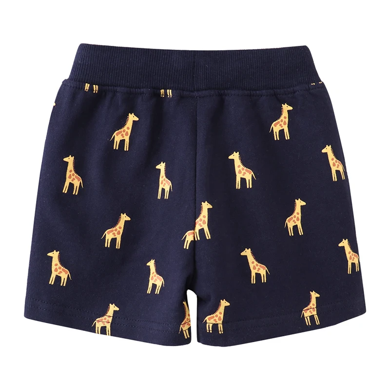 Little maven Kids Clothes Summer Baby Boys Cotton Soft and Comfort Children's Clothing Wear Cartoon Giraffes Short Pants