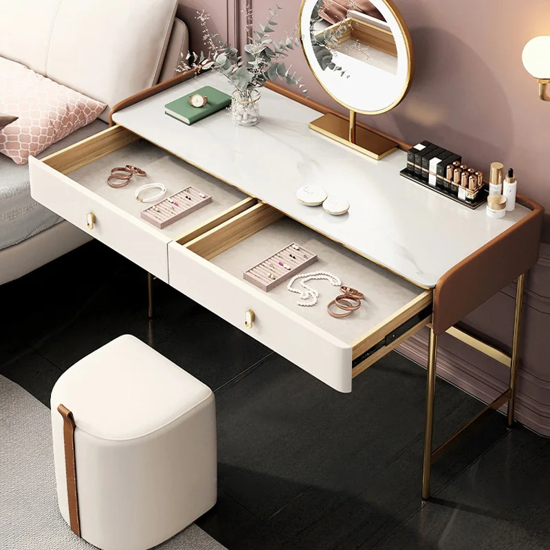 Dressing Bedroom Sets Minimalist Vanity Luxury Storage Makeup Table Mobile  Coffee Tocador Maquillaje Luxury Furniture WWH20XP - AliExpress