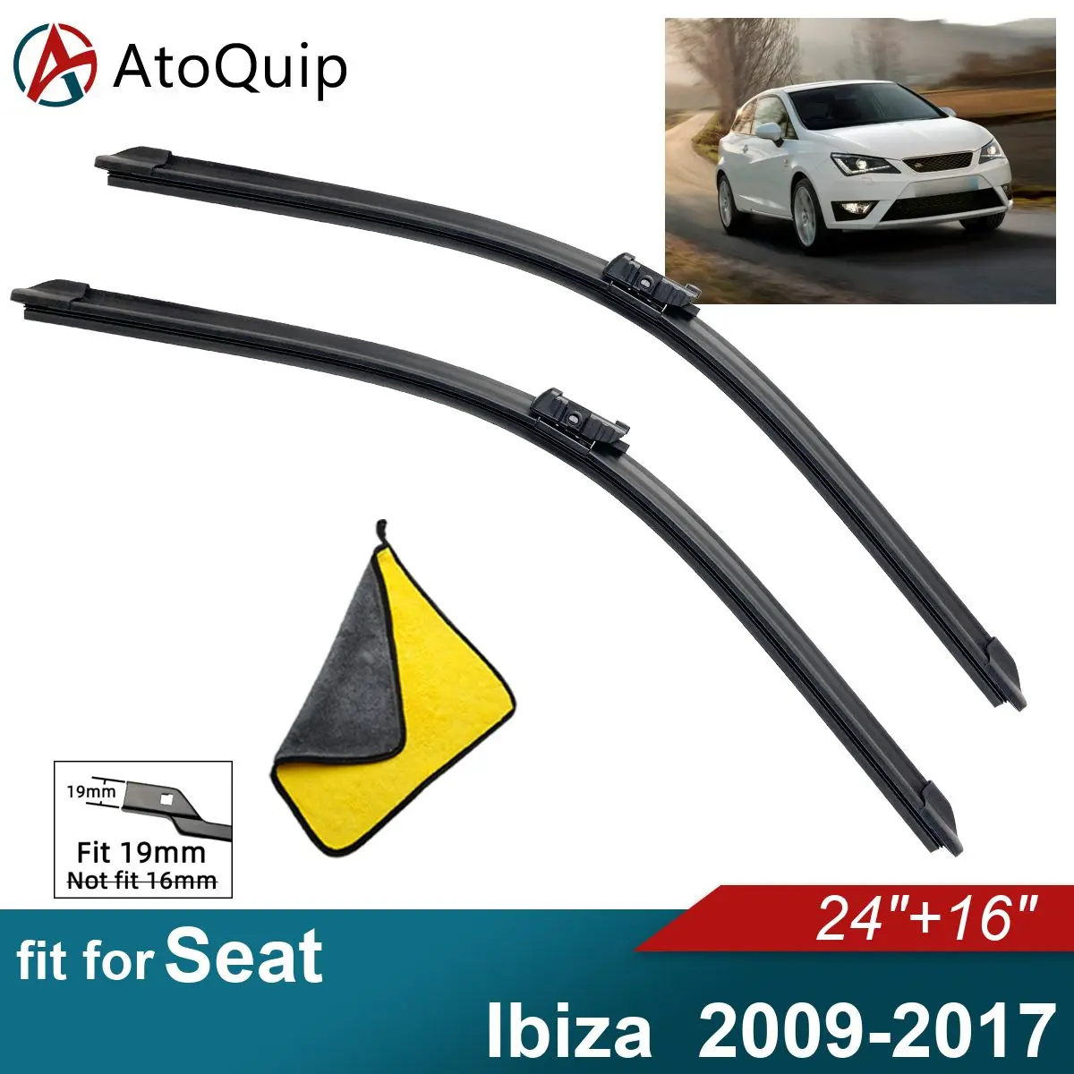 

Аксессуары для стеклоочистителя Seat Ibiza, мягкие резиновые автомобильные передние Стеклоочистители
