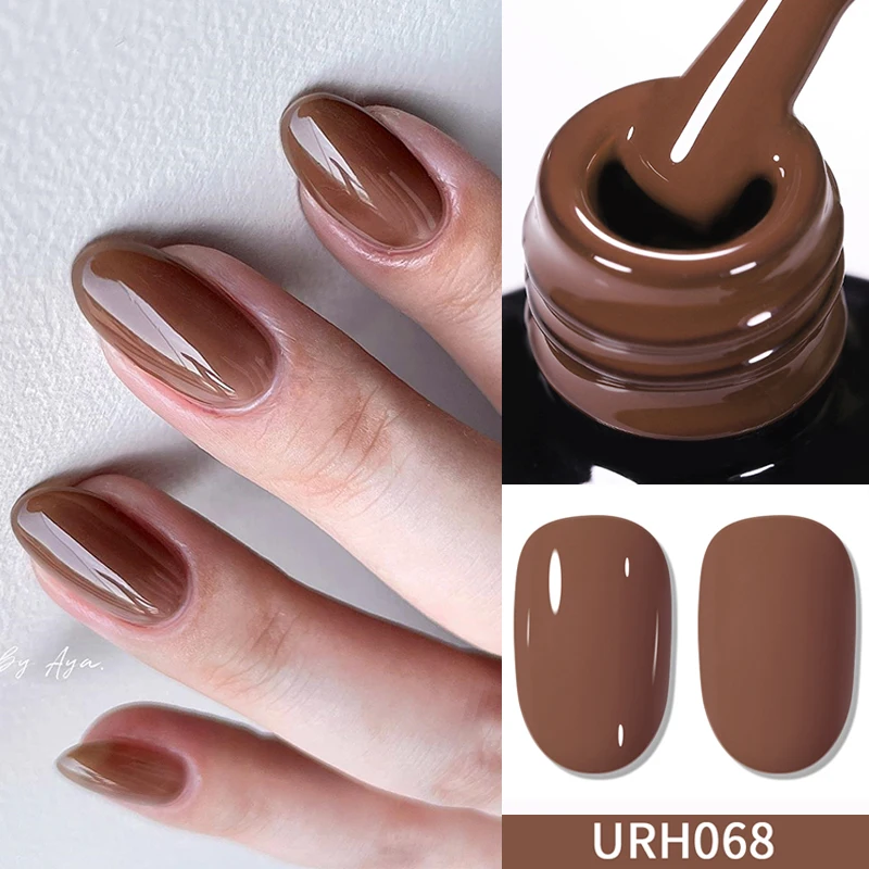 

UR SUGAR 7ml Jelly Brown Color Gel Amber Transparent Long Wear Semi-permanent Varnish UV LED Nail Art No Wipe Top Coat Manicure