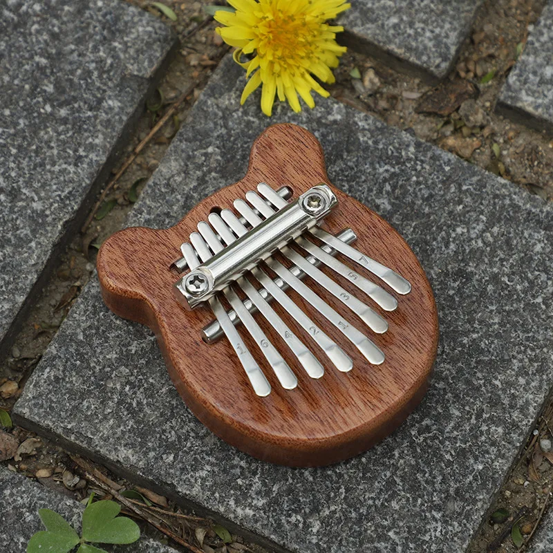 8 Key Mini Kalimba exquisite Finger Thumb Piano Marimba Musical good  accessory Pendant Gift