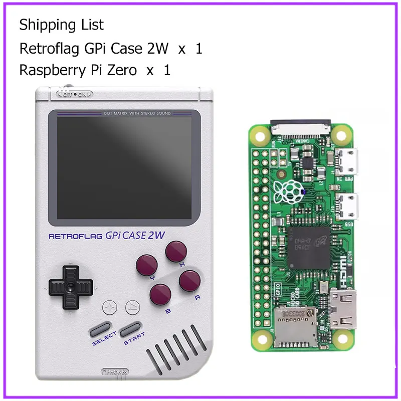 GPi CASE ラズパイzero w付き ラズパイZero2WとGPi Caseでゲームボーイ風エミュレーターを作り