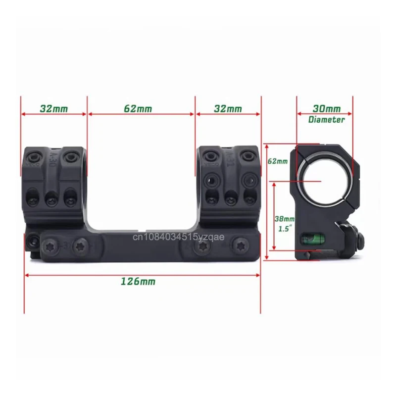 Tube Rifle Scope Mount Ring 30/34MM 1.89"/1.5"Height 0 MIL/0 MOA Fit Picatinny Rail W/NV Equipment Bubble Level SP-3002/SP-4002 rifle scope mount ring,rifle scope mount,picatinny rail accessories,scope bubble level