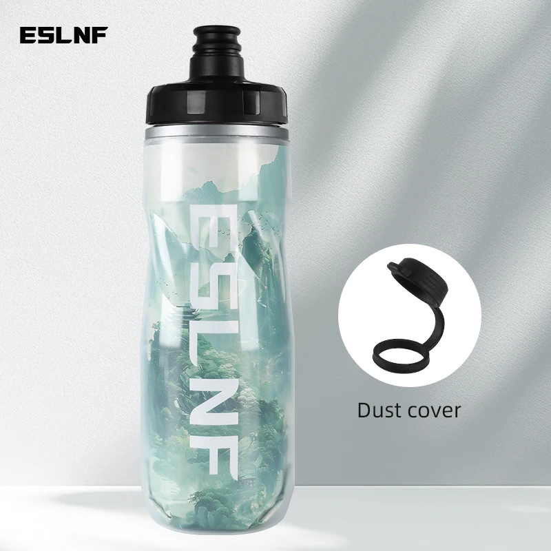 ESLNF 중국 스타일 자전거 병 MTB 도로 자전거 냉수 병 610ml 대용량 사이클링 주전자 자전거 액세서리