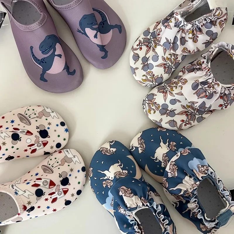 Water Sports Shoes Sneakers Shoes Baby Shoes Baby Boy Girl Beach Shoes KS Children Print Water Sports Sneakers Swimming Aqua Barefoot Shoes Kids Indoor Outdoor Slippers