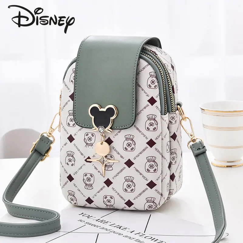 Disney Mickey Female Mini Two-piece Set Zero Purse Clamshell Small Square  Bag Single Shoulder Crossbody Bag Women's Bag - AliExpress