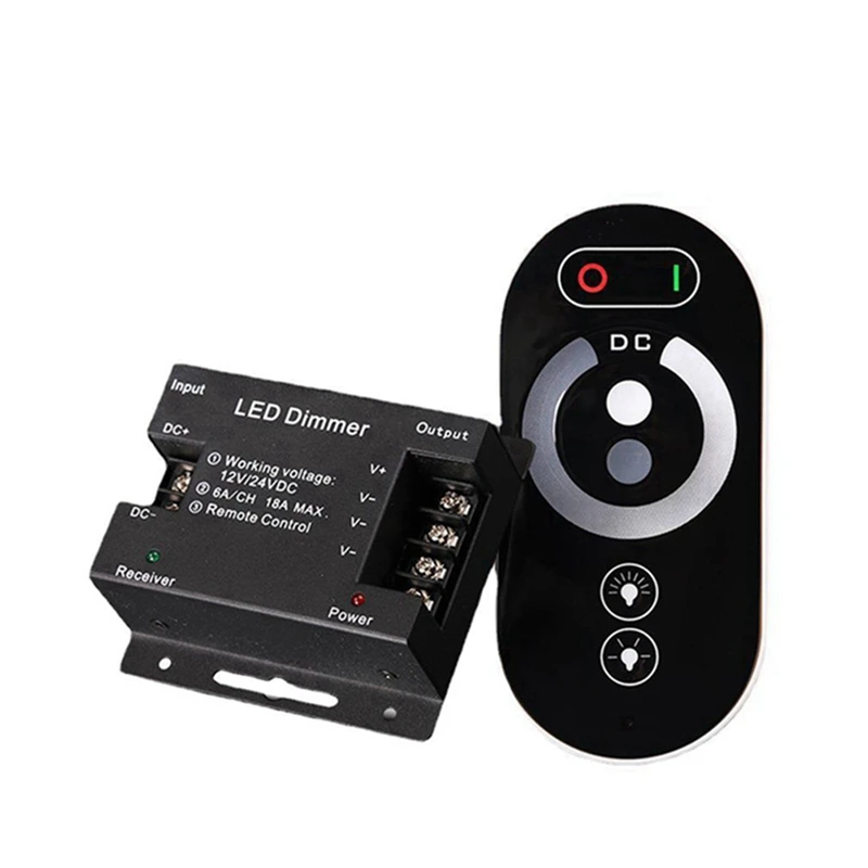 Portable 6 Keys RF LED Touch Dimming Controller Wireless Remote Control