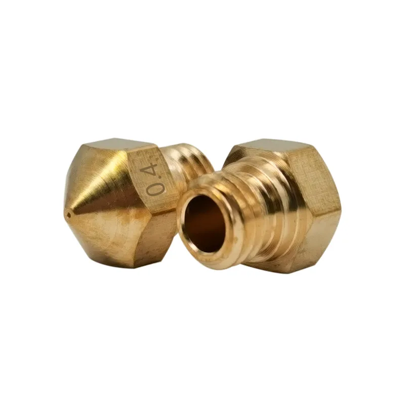 printer motor Nozzle Brass MK10 Nozzle 0.2mm 0.4mm 0.6mm 0.8mm 1.0mm Copper M7 Thread Nozzles For Extrusion Filament 3D Printers Parts 1.75mm the print head