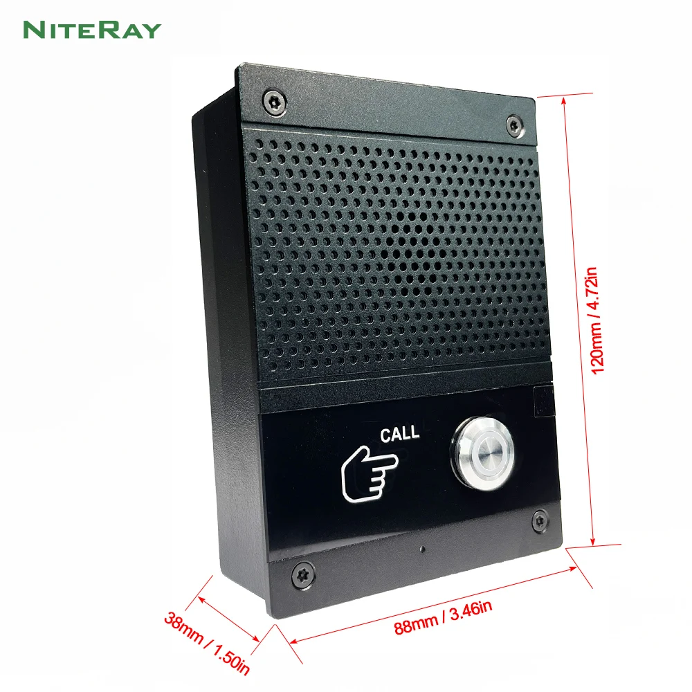 Mini Design SIP Door Phone Anti Strike Metal Case Waterproof Outdoor Access Control Doorbell Intercom