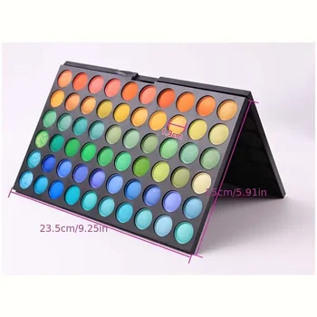 120 Color Eyeshadow Palette with Matte and Shimmer Effects Nude Warm Tones for Parties, Events and Professional Makeup Artistry 4