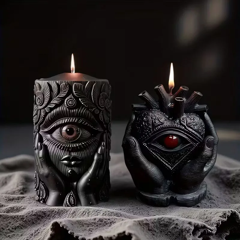Spooky Demon Eye Candle Mold
