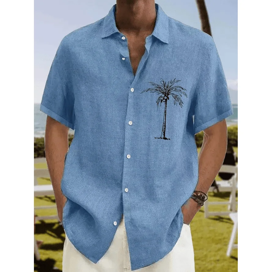 

Plants Chest Pocket Short Sleeve Bowling Shirt shirt P3