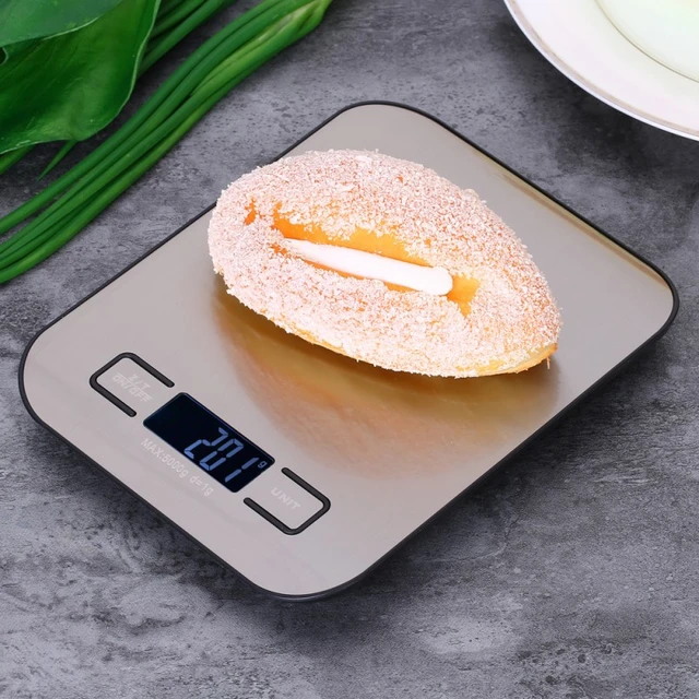 5/10Kg 1g Kitchen Food Scale Stainless Steel Digital Portable