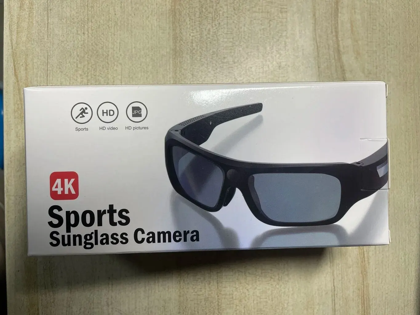 4K Camera Glasses, Video Glasses, Bike Surveillance Video Recorder Action Cam Sunglasses Outdoor Sports Camcorder Ultra-clear 6