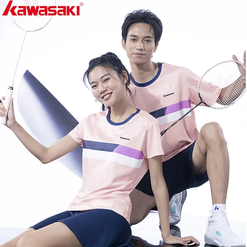 

Kawasaki Professional Badminton Clothing Breathable and Sweat-absorbing Table Tennis Clothes Men's Badminton Shirt A1937 A2937