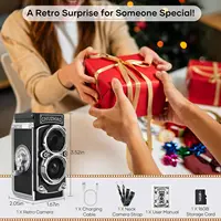 CHUZHAO Mini Retro Digital Camera with 1.54inch Screen 1080p Video 12MP Photos Compact Vintage Portable for Birthday Gift - Image 6