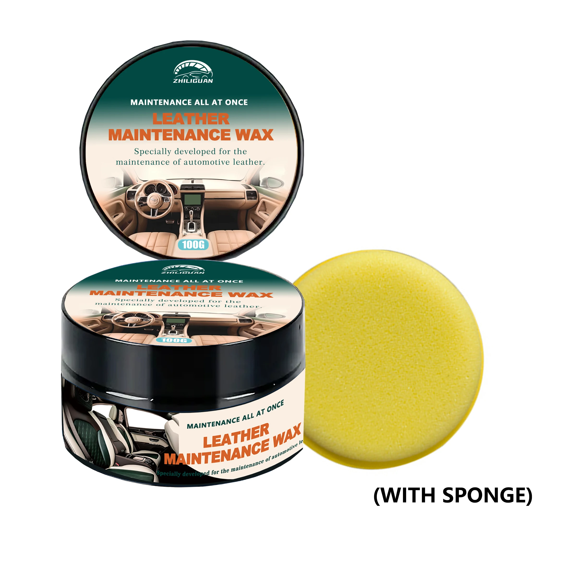 Car Interior Plastic Renewal Paste - Removes Scratches/Oxid, Restores Shine for Dash/Seats with UV Protect, Long-Lasting Shine 3