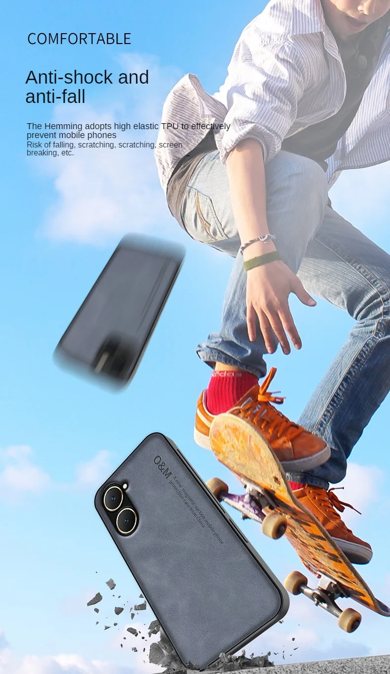 Shockproof Phone Case For Vivo Magnetic Car Mount Protective Cover_voghion.com