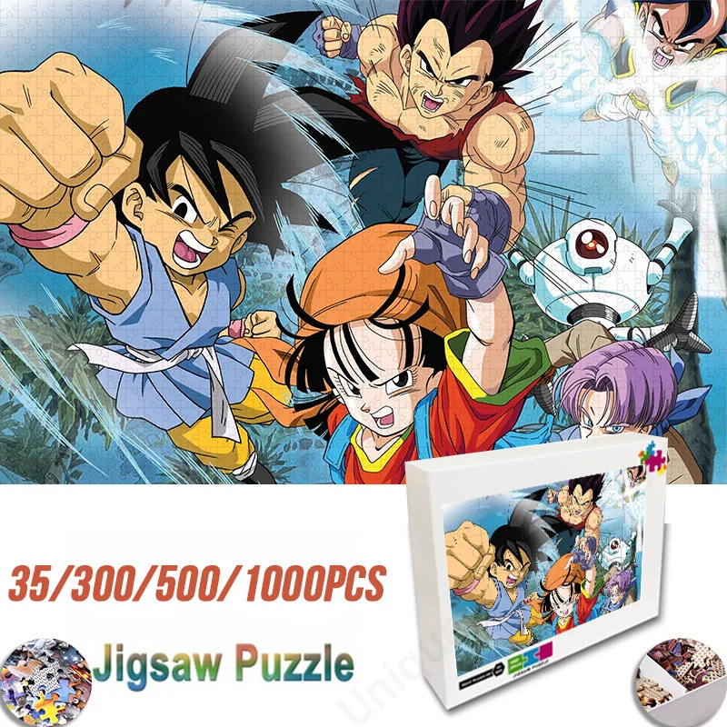 Dragon Ball Pieces Jigsaw Puzzle Assembling Picture Decompression Puzzles Toy for Adult Children Kid Educational Gifts