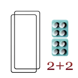 Enhanced Screen and Camera Protection Set - Curved Shockproof Anti - Scratch Film - Edge 60 Fusion (2 Glass 2 Lens film)