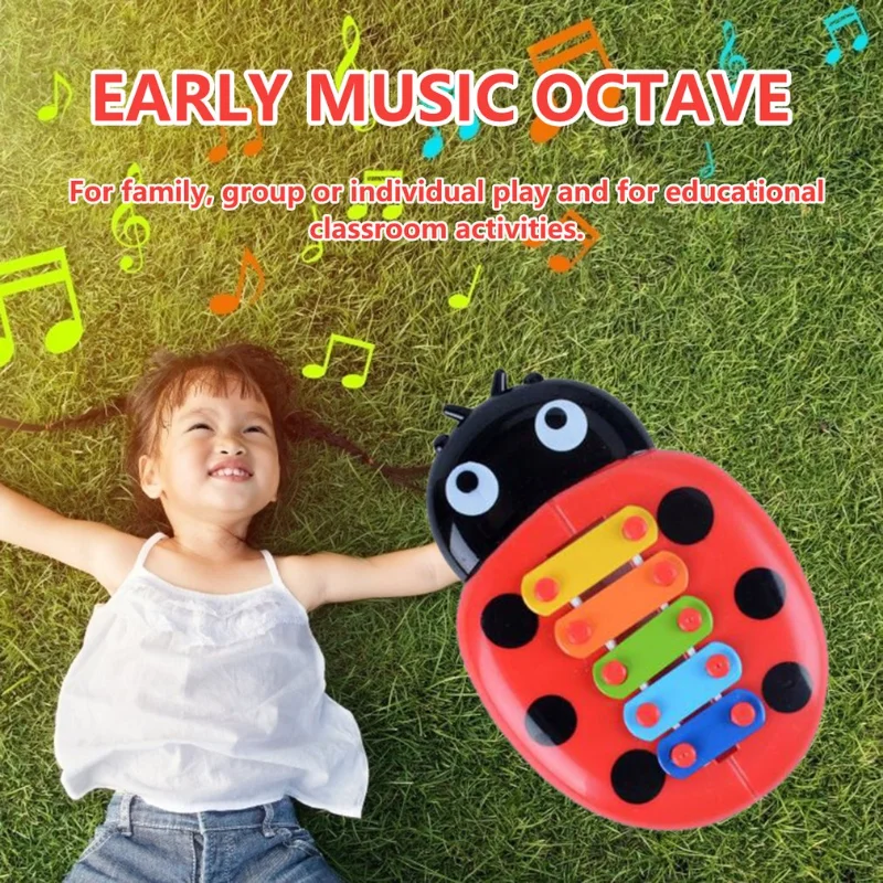 Educational Toys Hand Knock Piano Hand Harp 8-Note Xylophone for 0-3 Years Old Children Toddler